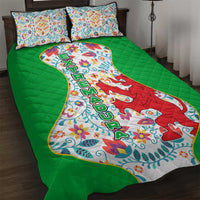 Extremadura Flag Quilt Bed Set Autonomous Community of Spain - Wonder Print Shop