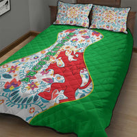 Extremadura Flag Quilt Bed Set Autonomous Community of Spain - Wonder Print Shop