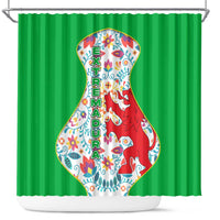 Extremadura Flag Shower Curtain Autonomous Community of Spain - Wonder Print Shop
