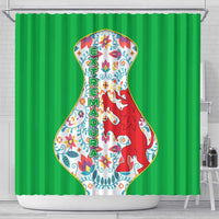 Extremadura Flag Shower Curtain Autonomous Community of Spain - Wonder Print Shop