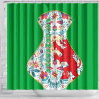 Extremadura Flag Shower Curtain Autonomous Community of Spain - Wonder Print Shop