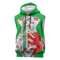 Extremadura Flag Sleeveless Hoodie Autonomous Community of Spain - Wonder Print Shop