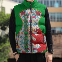 Extremadura Flag Sleeveless Puffer Jacket Autonomous Community of Spain - Wonder Print Shop