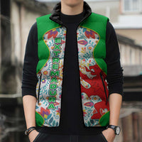 Extremadura Flag Sleeveless Puffer Jacket Autonomous Community of Spain - Wonder Print Shop