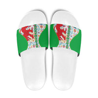 Extremadura Flag Slide Sandals Autonomous Community of Spain - Wonder Print Shop