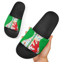Extremadura Flag Slide Sandals Autonomous Community of Spain - Wonder Print Shop