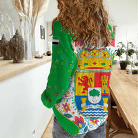 Extremadura Flag Women Casual Shirt Autonomous Community of Spain - Wonder Print Shop