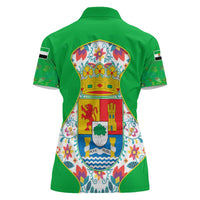 Extremadura Flag Women Polo Shirt Autonomous Community of Spain - Wonder Print Shop