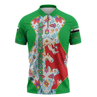 Extremadura Flag Zipper Polo Shirt Autonomous Community of Spain - Wonder Print Shop
