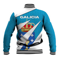 Galicia Flag Baseball Jacket Autonomous Community of Spain - Wonder Print Shop