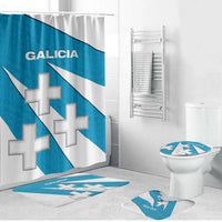 Galicia Flag Bathroom Set Autonomous Community of Spain - Wonder Print Shop