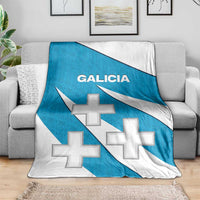 Galicia Flag Blanket Autonomous Community of Spain - Wonder Print Shop