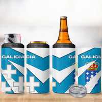 Galicia Flag 4 in 1 Can Cooler Tumbler Autonomous Community of Spain - Wonder Print Shop
