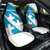 Galicia Flag Car Seat Cover Autonomous Community of Spain - Wonder Print Shop