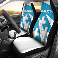 Galicia Flag Car Seat Cover Autonomous Community of Spain - Wonder Print Shop