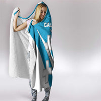 Galicia Flag Hooded Blanket Autonomous Community of Spain - Wonder Print Shop