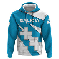 Galicia Flag Hoodie Autonomous Community of Spain - Wonder Print Shop