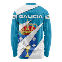 Galicia Flag Long Sleeve Shirt Autonomous Community of Spain - Wonder Print Shop