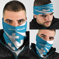 Galicia Flag Neck Gaiter Autonomous Community of Spain - Wonder Print Shop