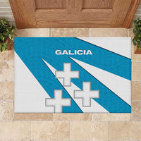 Galicia Flag Rubber Doormat Autonomous Community of Spain - Wonder Print Shop