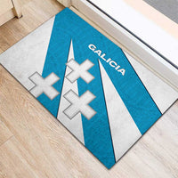Galicia Flag Rubber Doormat Autonomous Community of Spain - Wonder Print Shop