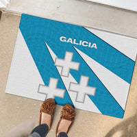 Galicia Flag Rubber Doormat Autonomous Community of Spain - Wonder Print Shop