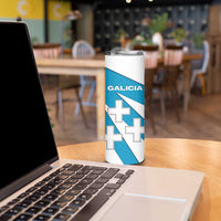 Galicia Flag Skinny Tumbler Autonomous Community of Spain - Wonder Print Shop