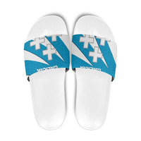 Galicia Flag Slide Sandals Autonomous Community of Spain - Wonder Print Shop