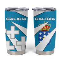 Galicia Flag Tumbler Cup Autonomous Community of Spain - Wonder Print Shop