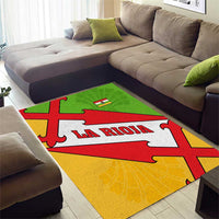 La Rioja Flag Area Rug Autonomous Community of Spain - Wonder Print Shop