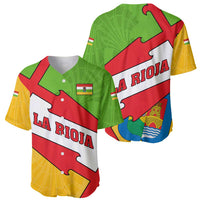 La Rioja Flag Baseball Jersey Autonomous Community of Spain - Wonder Print Shop