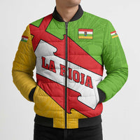 La Rioja Flag Bomber Puffer Jacket Autonomous Community of Spain - Wonder Print Shop