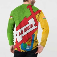 La Rioja Flag Button Sweatshirt Autonomous Community of Spain - Wonder Print Shop