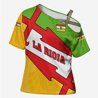 La Rioja Flag Cross Shoulder Shirt Autonomous Community of Spain - Wonder Print Shop