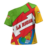 La Rioja Flag Cross Shoulder Shirt Autonomous Community of Spain - Wonder Print Shop