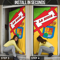 La Rioja Flag Door Cover Autonomous Community of Spain - Wonder Print Shop