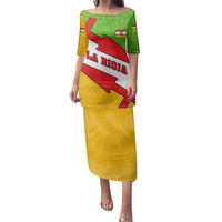 La Rioja Flag Family Matching Puletasi and Hawaiian Shirt Autonomous Community of Spain - Wonder Print Shop