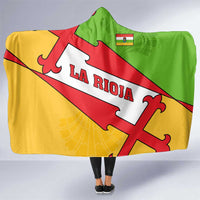 La Rioja Flag Hooded Blanket Autonomous Community of Spain - Wonder Print Shop