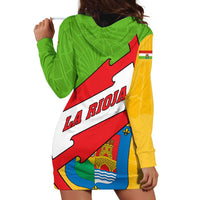 La Rioja Flag Hoodie Dress Autonomous Community of Spain - Wonder Print Shop