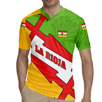 La Rioja Flag Rugby Jersey Autonomous Community of Spain - Wonder Print Shop