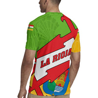 La Rioja Flag Rugby Jersey Autonomous Community of Spain - Wonder Print Shop