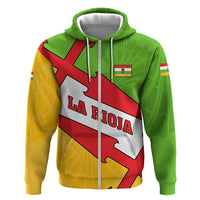 La Rioja Flag Zip Hoodie Autonomous Community of Spain - Wonder Print Shop