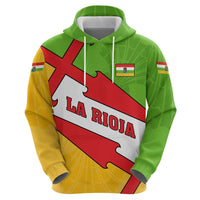 La Rioja Flag Zip Hoodie Autonomous Community of Spain - Wonder Print Shop