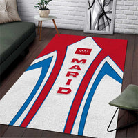 Madrid Flag Area Rug Autonomous Community of Spain - Wonder Print Shop