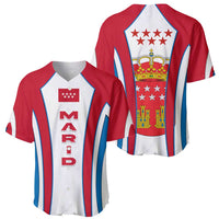 Madrid Flag Baseball Jersey Autonomous Community of Spain - Wonder Print Shop