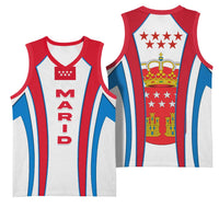 Madrid Flag Basketball Jersey Autonomous Community of Spain - Wonder Print Shop