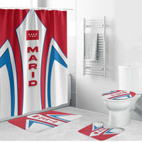 Madrid Flag Bathroom Set Autonomous Community of Spain - Wonder Print Shop