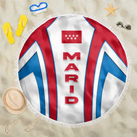 Madrid Flag Beach Blanket Autonomous Community of Spain - Wonder Print Shop