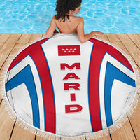Madrid Flag Beach Blanket Autonomous Community of Spain - Wonder Print Shop