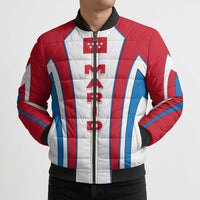 Madrid Flag Bomber Puffer Jacket Autonomous Community of Spain - Wonder Print Shop